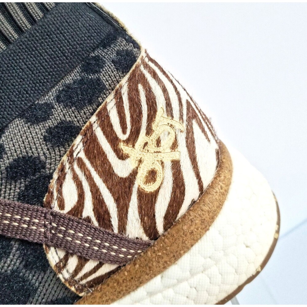 OTBT Women's Hybrid High Top Sneakers Animal Print Sz 7 Calf Hair Outdoor Travel - Picture 4 of 14